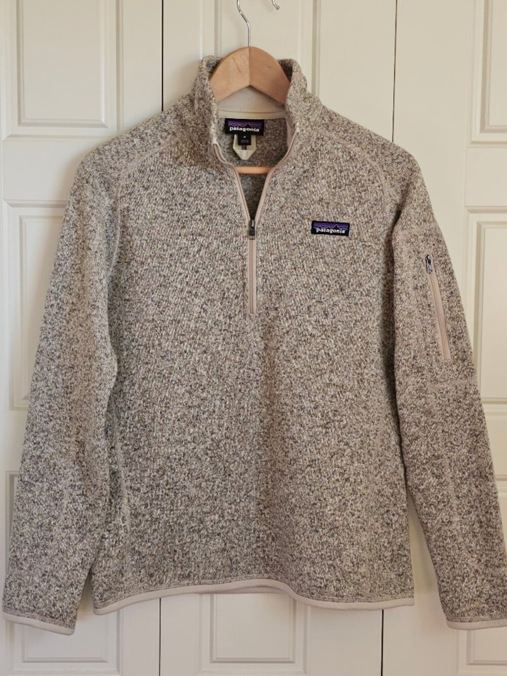 Patagonia Better Sweater 1/4 Zip Fleece Women's M Pelican Heather 25617